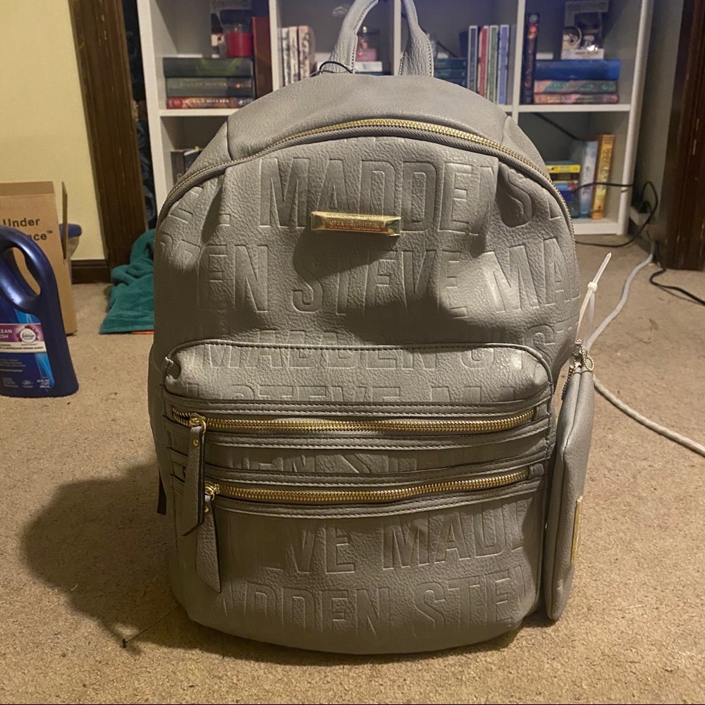 Gray Steve Madden Backpack